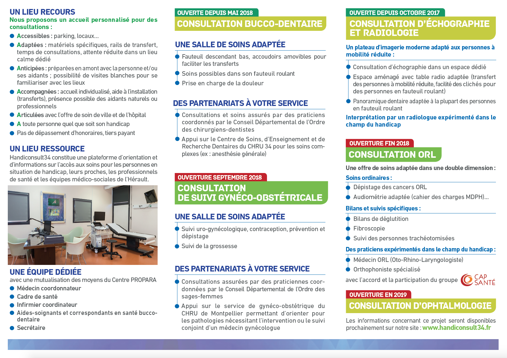 Plaquette présentation Handi Consult verso